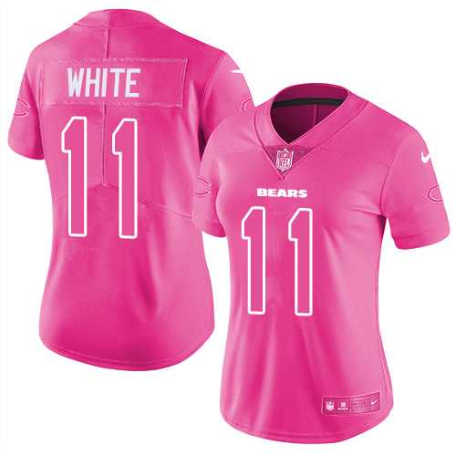 Nike Chicago Bears #11 Kevin White Pink Women's NFL Limited Rush Fashion Jersey DingZhi,We sell and wholesale Nike Chicago Bears #11 Kevin White Pink Women's NFL Limited Rush Fashion Jersey DingZhi on line form chian!