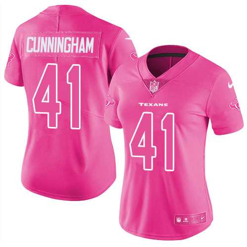 Nike Houston Texans #41 Zach Cunningham Pink Women's NFL Limited Rush Fashion Jersey DingZhi,We sell and wholesale Nike Houston Texans #41 Zach Cunningham Pink Women's NFL Limited Rush Fashion Jersey DingZhi on line form chian!