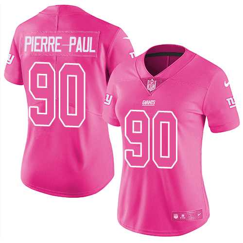 Nike New York Giants #90 Jason Pierre-Paul Pink Women's NFL Limited Rush Fashion Jersey DingZhi,We sell and wholesale Nike New York Giants #90 Jason Pierre-Paul Pink Women's NFL Limited Rush Fashion Jersey DingZhi on line form chian!