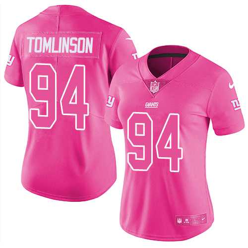 Nike New York Giants #94 Dalvin Tomlinson Pink Women's NFL Limited Rush Fashion Jersey DingZhi,We sell and wholesale Nike New York Giants #94 Dalvin Tomlinson Pink Women's NFL Limited Rush Fashion Jersey DingZhi on line form chian!
