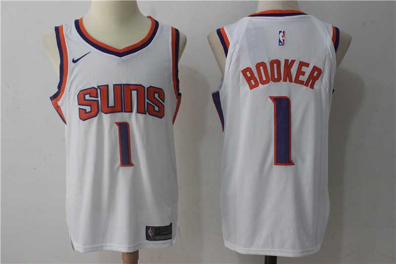 Nike Phoenix Suns #1 Devin Booker White Stitched NBA Jersey,We sell and wholesale Nike Phoenix Suns #1 Devin Booker White Stitched NBA Jersey on line form chian!