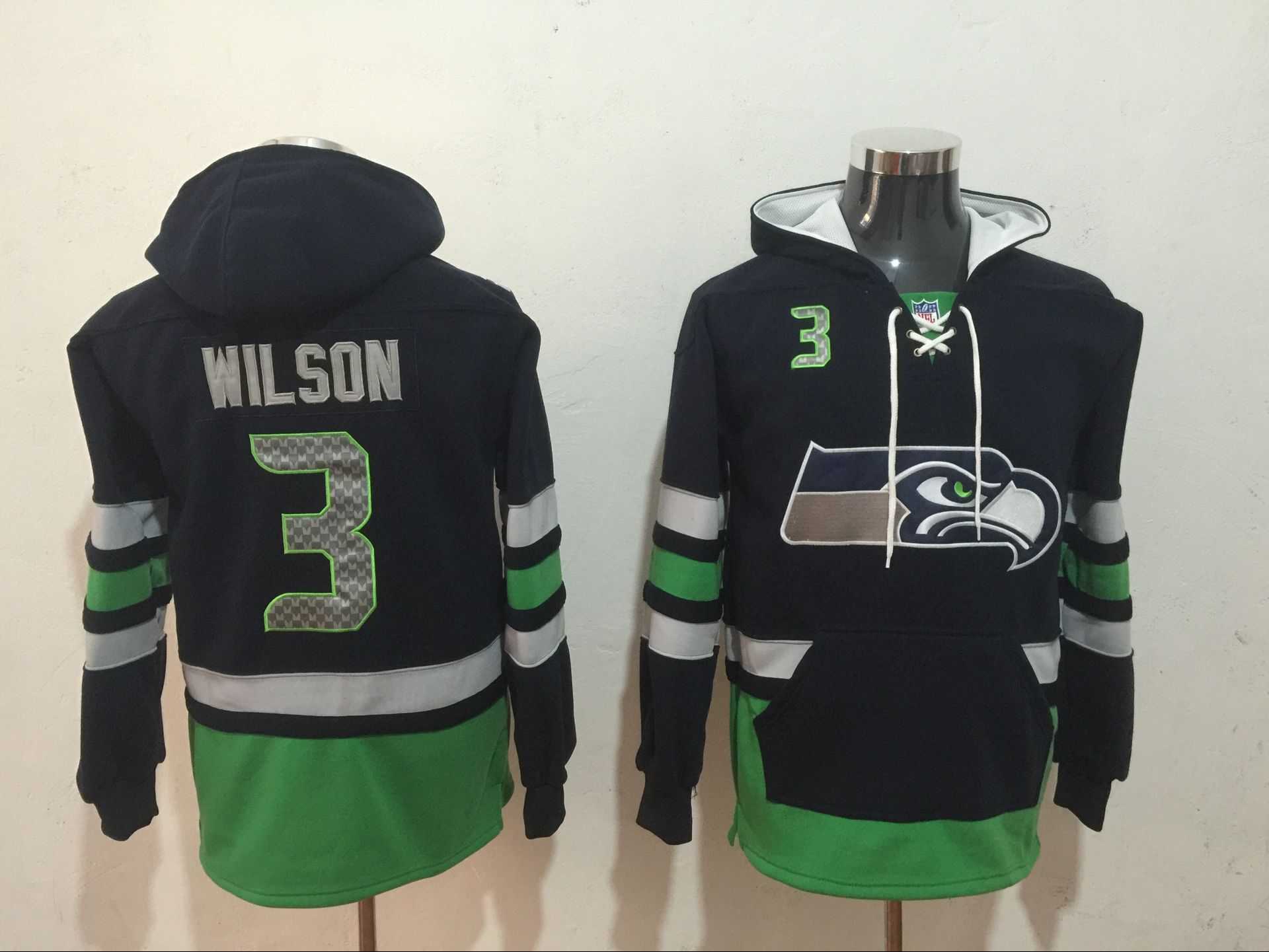 Seattle Seahawks 3 Russell Wilson Black All Stitched Hooded Sweatshirt,We sell and wholesale Seattle Seahawks 3 Russell Wilson Black All Stitched Hooded Sweatshirt on line form chian!