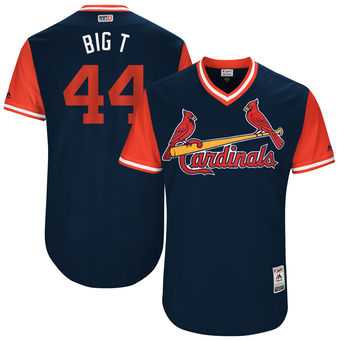 St. Louis Cardinals #44 Trevor Rosenthal Big T Majestic Navy 2017 Players Weekend Jersey JiaSu,We sell and wholesale St. Louis Cardinals #44 Trevor Rosenthal Big T Majestic Navy 2017 Players Weekend Jersey JiaSu on line form chian!