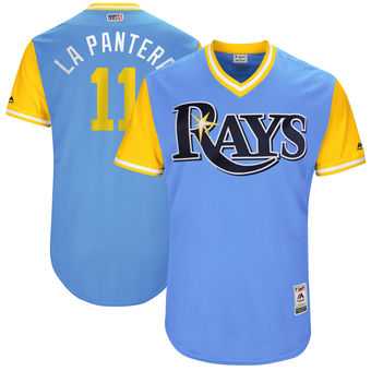 Tampa Bay Rays #11 Adeiny Hechavarria La Pantera Majestic Light Blue 2017 Players Weekend Jersey JiaSu,We sell and wholesale Tampa Bay Rays #11 Adeiny Hechavarria La Pantera Majestic Light Blue 2017 Players Weekend Jersey JiaSu on line form chian!