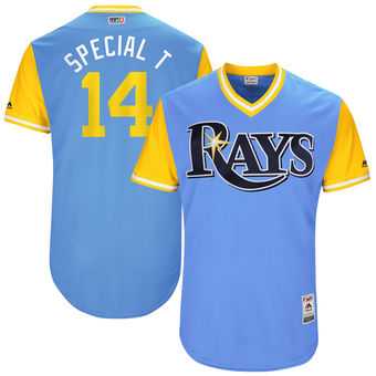 Tampa Bay Rays #14 Trevor Plouffe Special T Majestic Light Blue 2017 Players Weekend Jersey JiaSu,We sell and wholesale Tampa Bay Rays #14 Trevor Plouffe Special T Majestic Light Blue 2017 Players Weekend Jersey JiaSu on line form chian!