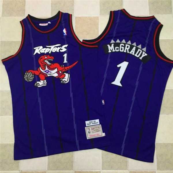 Toronto Raptors #1 Tracy McGrady Purple 1998-99 Hardwood Classics Jersey Mixiu,We sell and wholesale Toronto Raptors #1 Tracy McGrady Purple 1998-99 Hardwood Classics Jersey Mixiu on line form chian!