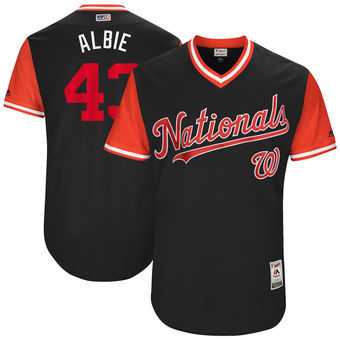 Washington Nationals #43 Matt Albers Albie Majestic Navy 2017 Players Weekend Jersey JiaSu,We sell and wholesale Washington Nationals #43 Matt Albers Albie Majestic Navy 2017 Players Weekend Jersey JiaSu on line form chian!