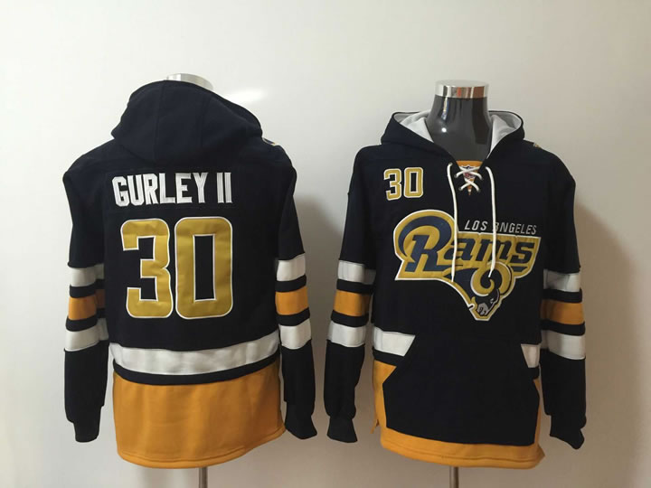 Los Angeles Rams #30 Todd Gurley II Black All Stitched Hooded Sweatshirt,We sell and wholesale Los Angeles Rams #30 Todd Gurley II Black All Stitched Hooded Sweatshirt on line form chian!