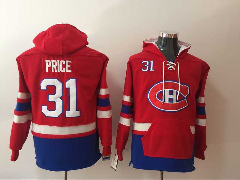 Montreal Canadiens #31 Carey Price Red All Stitched Hooded Sweatshirt,We sell and wholesale Montreal Canadiens #31 Carey Price Red All Stitched Hooded Sweatshirt on line form chian!