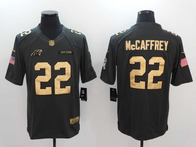 Nike Carolina Panthers #22 Christian McCaffrey Anthracite Gold Salute To Service Limited Jersey,We sell and wholesale Nike Carolina Panthers #22 Christian McCaffrey Anthracite Gold Salute To Service Limited Jersey on line form chian!