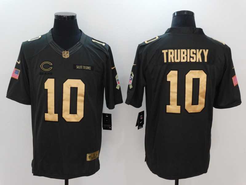 Nike Chicago Bears #10 Mitchell Trubisky Anthracite Gold Salute to Service Limited Jersey,We sell and wholesale Nike Chicago Bears #10 Mitchell Trubisky Anthracite Gold Salute to Service Limited Jersey on line form chian!