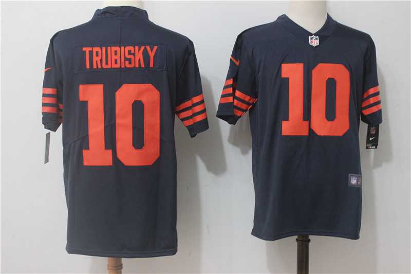 Nike Chicago Bears #10 Mitchell Trubisky Navy Blue-Orange Vapor Untouchable Player Limited Jerseys,We sell and wholesale Nike Chicago Bears #10 Mitchell Trubisky Navy Blue-Orange Vapor Untouchable Player Limited Jerseys on line form chian!