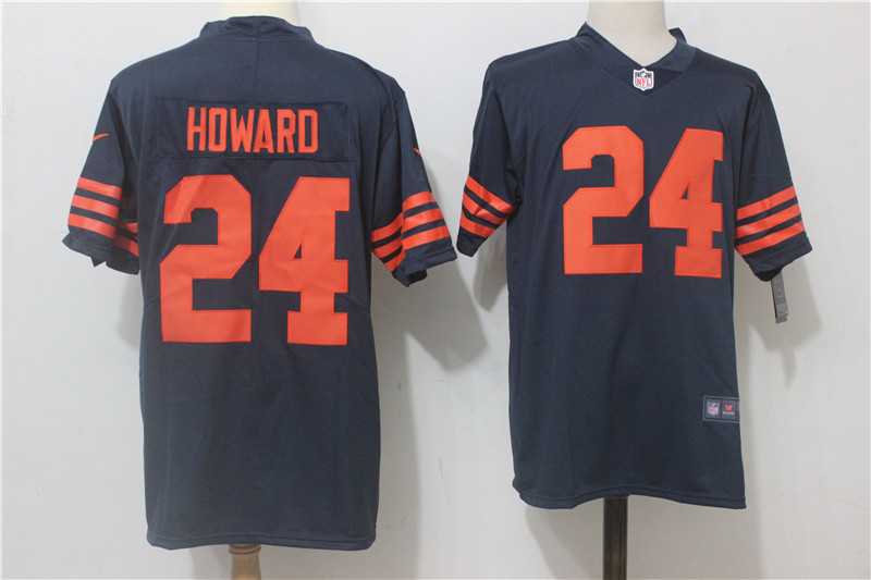 Nike Chicago Bears #24 Jordan Howard Navy Blue-Orange Vapor Untouchable Player Limited Jerseys,We sell and wholesale Nike Chicago Bears #24 Jordan Howard Navy Blue-Orange Vapor Untouchable Player Limited Jerseys on line form chian!
