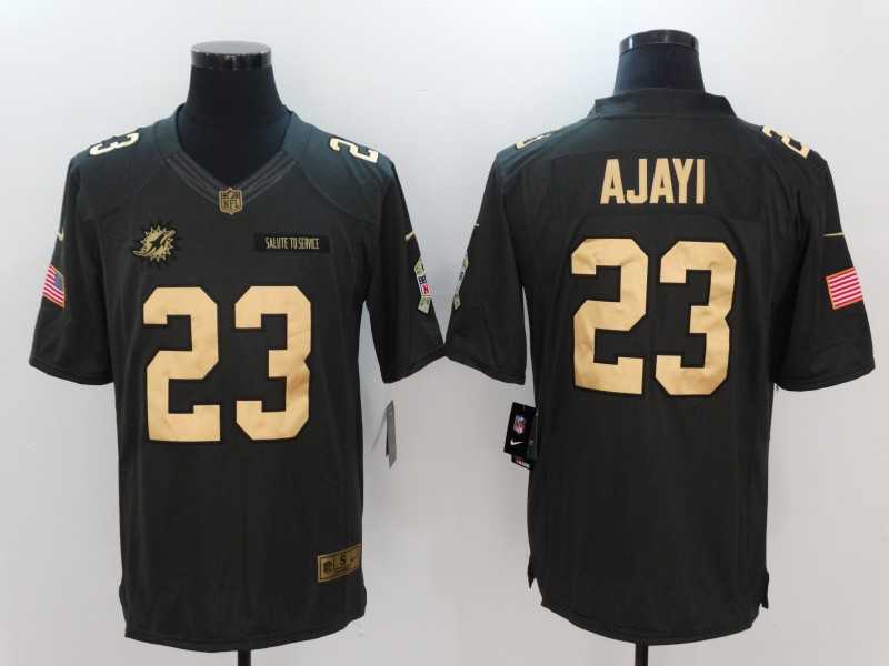 Nike Miami Dolphins #23 Jay Ajayi Anthracite Gold Salute to Service Limited Jersey,We sell and wholesale Nike Miami Dolphins #23 Jay Ajayi Anthracite Gold Salute to Service Limited Jersey on line form chian!