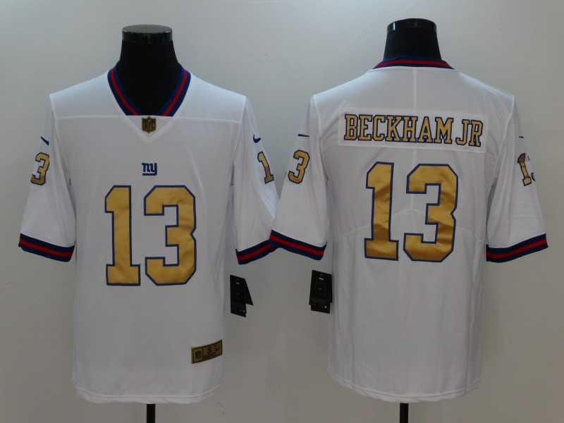 Nike New York Giants #13 Odell Beckham Jr White Gold Color Rush Limited Jerseys,We sell and wholesale Nike New York Giants #13 Odell Beckham Jr White Gold Color Rush Limited Jerseys on line form chian!