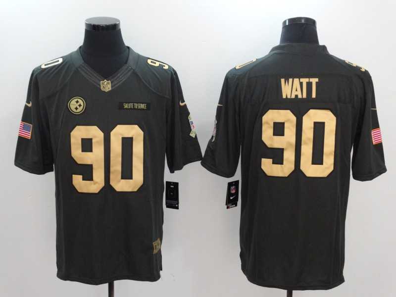 Nike Pittsburgh Steelers #90 T.J. Watt Anthracite Gold Salute To Service Limited Jersey,We sell and wholesale Nike Pittsburgh Steelers #90 T.J. Watt Anthracite Gold Salute To Service Limited Jersey on line form chian!