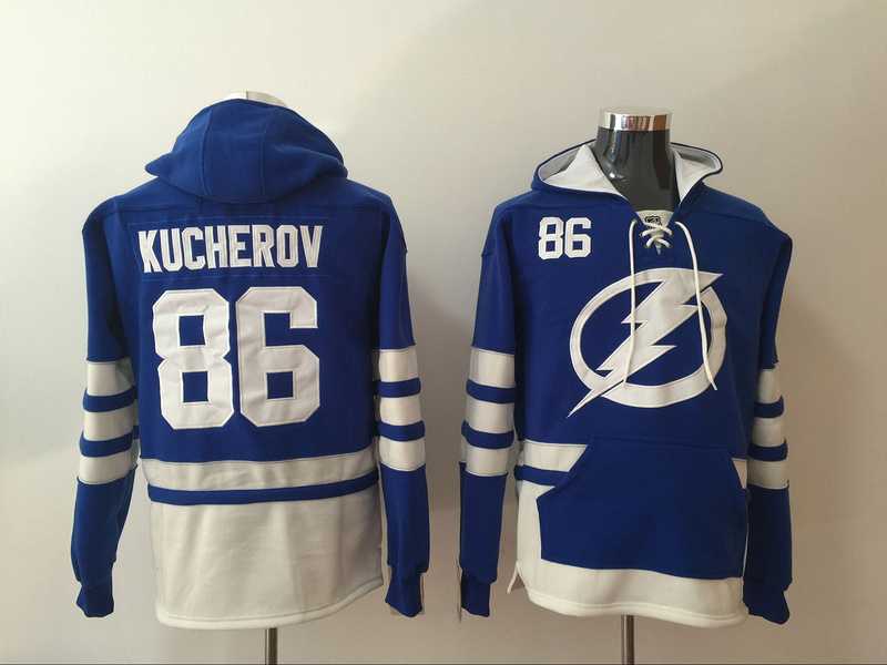 Tampa Bay Lightning #86 Nikita Kucherov Blue All Stitched Hooded Sweatshirt,We sell and wholesale Tampa Bay Lightning #86 Nikita Kucherov Blue All Stitched Hooded Sweatshirt on line form chian!