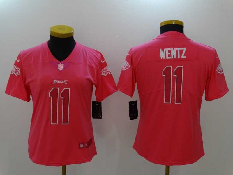 Women Limited Nike Philadelphia Eagles #11 Carson Wentz Pink Rush Fashion Stitched Jersey,We sell and wholesale Women Limited Nike Philadelphia Eagles #11 Carson Wentz Pink Rush Fashion Stitched Jersey on line form chian!