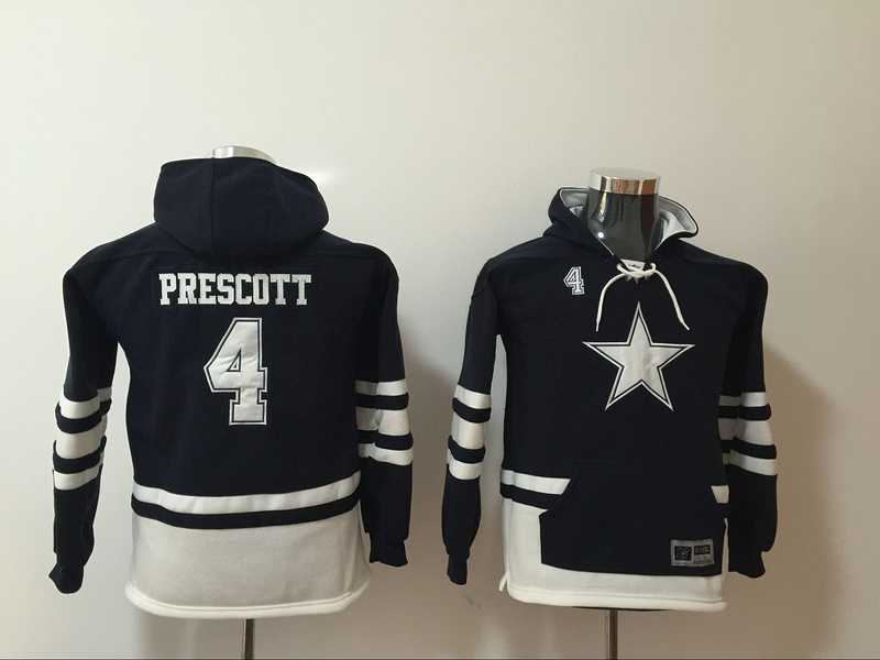 Youth Dallas Cowboys #4 Dak Prescott Navy All Stitched Hooded Sweatshirt,We sell and wholesale Youth Dallas Cowboys #4 Dak Prescott Navy All Stitched Hooded Sweatshirt on line form chian!