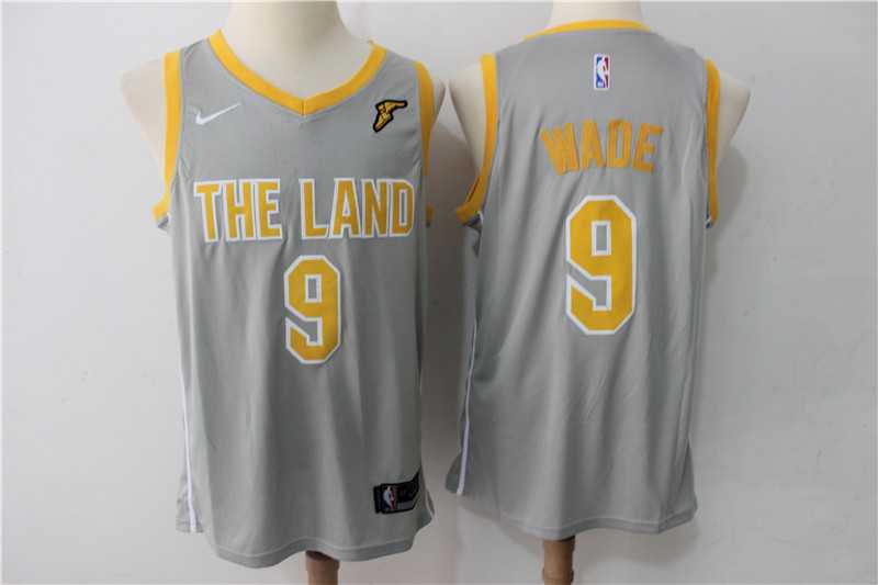 Cleveland Cavaliers #9 Dwyane Wade Gray The Land Nike Swingman Stitched NBA Jersey,We sell and wholesale Cleveland Cavaliers #9 Dwyane Wade Gray The Land Nike Swingman Stitched NBA Jersey on line form chian!