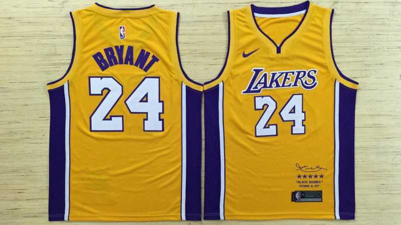Los Angeles Lakers #24 kobe Bryant Yellow Black Mamba Nike Swingman Stitched NBA Jersey,We sell and wholesale Los Angeles Lakers #24 kobe Bryant Yellow Black Mamba Nike Swingman Stitched NBA Jersey on line form chian!