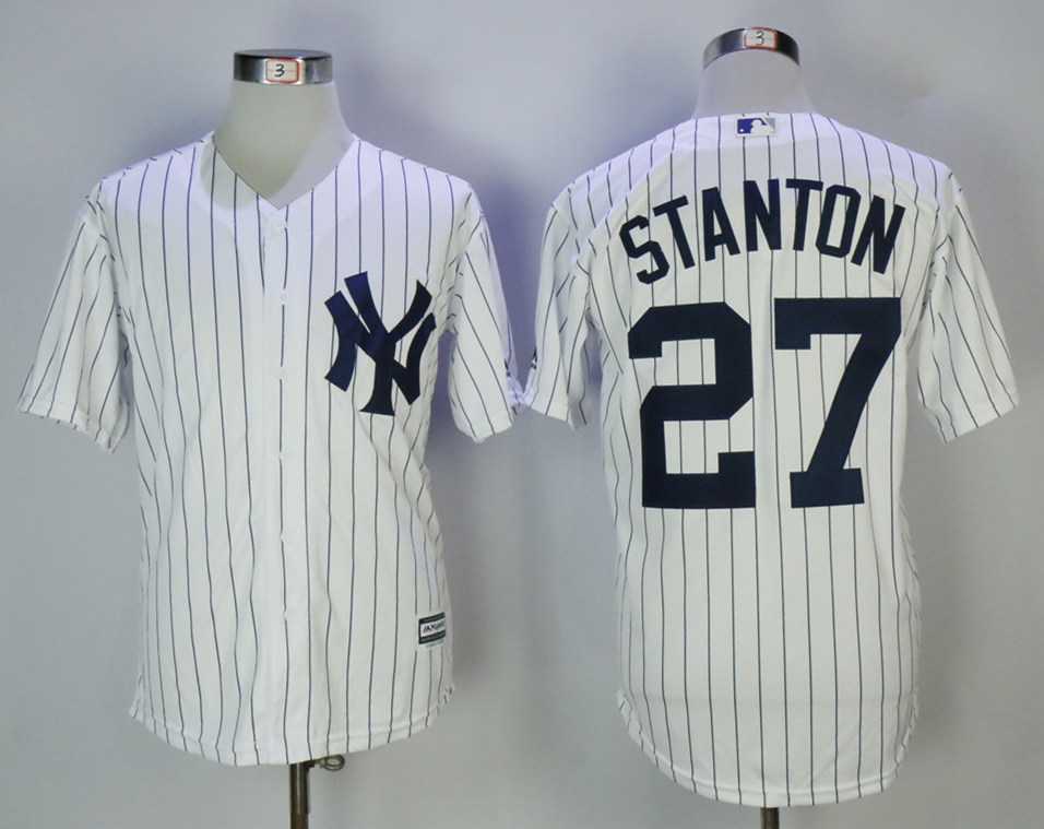 New York Yankees #27 Giancarlo Stanton White Cool Base baseball Jerseys,We sell and wholesale New York Yankees #27 Giancarlo Stanton White Cool Base baseball Jerseys on line form chian!