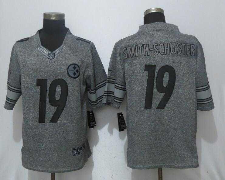 Nike Steelers #19 JuJu Smith-Schuster Gray Gridiron Gray Limited Jersey,We sell and wholesale Nike Steelers #19 JuJu Smith-Schuster Gray Gridiron Gray Limited Jersey on line form chian!