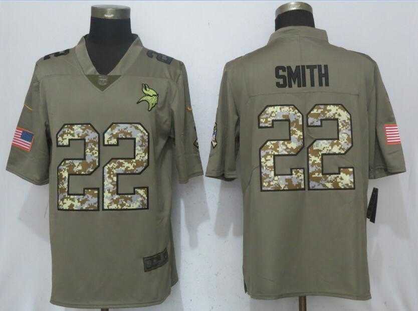 Nike Vikings #22 Harrison Smith Olive Camo Salute To Service Limited Jersey,We sell and wholesale Nike Vikings #22 Harrison Smith Olive Camo Salute To Service Limited Jersey on line form chian!