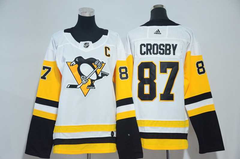 Women Pittsburgh Penguins #87 Sidney Crosby White Adidas Stitched Jersey,We sell and wholesale Women Pittsburgh Penguins #87 Sidney Crosby White Adidas Stitched Jersey on line form chian!
