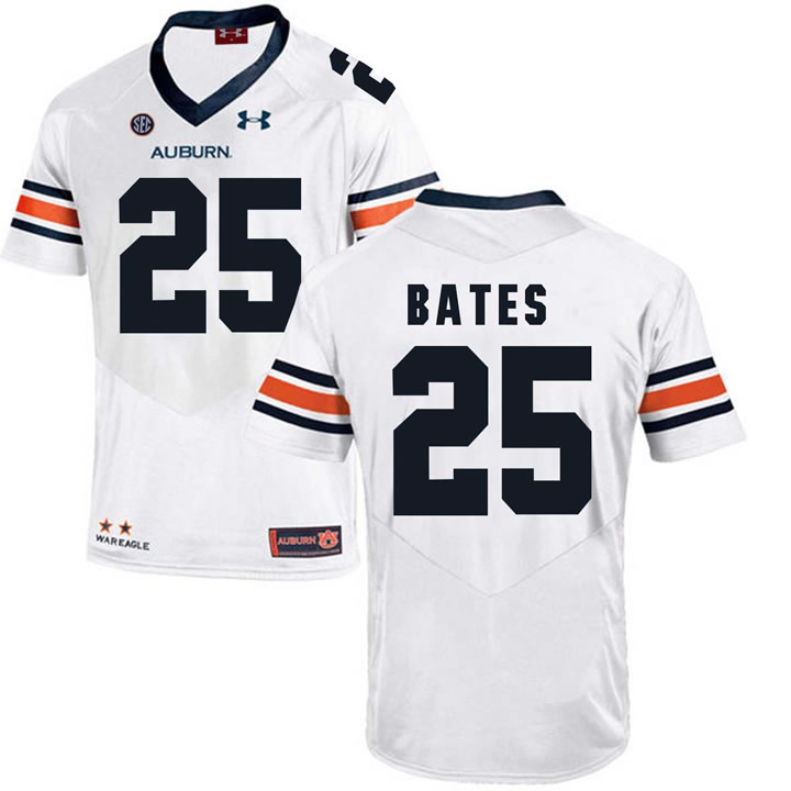 Auburn Tigers #25 Daren Bates White College Football Jersey DingZhi,We sell and wholesale Auburn Tigers #25 Daren Bates White College Football Jersey DingZhi on line form chian!