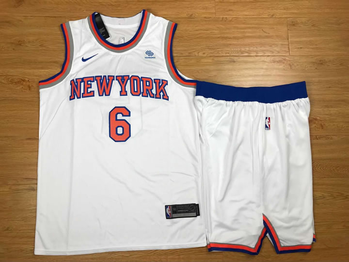 Nike Knicks #6 Kristaps Porzingis White Swingman Stitched NBA Jersey(With Shorts),We sell and wholesale Nike Knicks #6 Kristaps Porzingis White Swingman Stitched NBA Jersey(With Shorts) on line form chian!