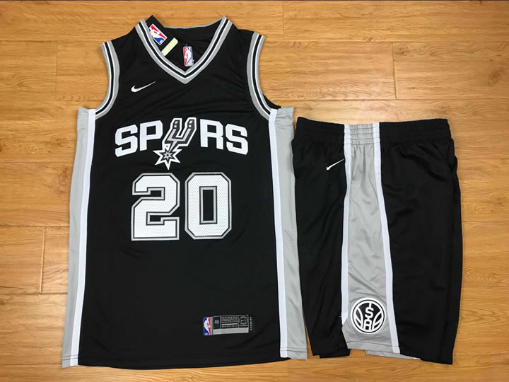 Nike San Antonio Spurs #20 Manu Ginobili Black Swingman Stitched NBA Jersey(With Shorts),We sell and wholesale Nike San Antonio Spurs #20 Manu Ginobili Black Swingman Stitched NBA Jersey(With Shorts) on line form chian!