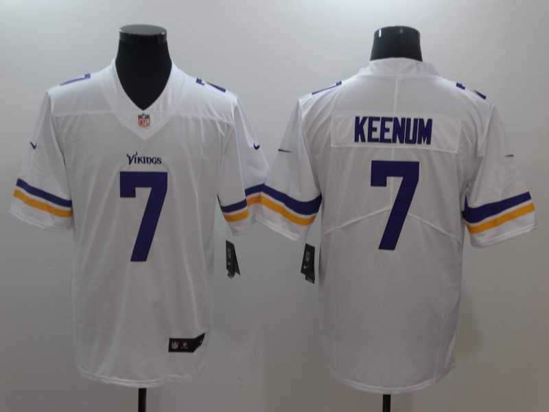 Nike Vikings #7 Case Keenum White Vapor Untouchable Player Limited Jersey,We sell and wholesale Nike Vikings #7 Case Keenum White Vapor Untouchable Player Limited Jersey on line form chian!