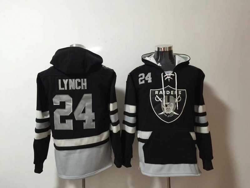 Oakland Raiders #24 Marshawn Lynch Black All Stitched Hooded Sweatshirt,We sell and wholesale Oakland Raiders #24 Marshawn Lynch Black All Stitched Hooded Sweatshirt on line form chian!