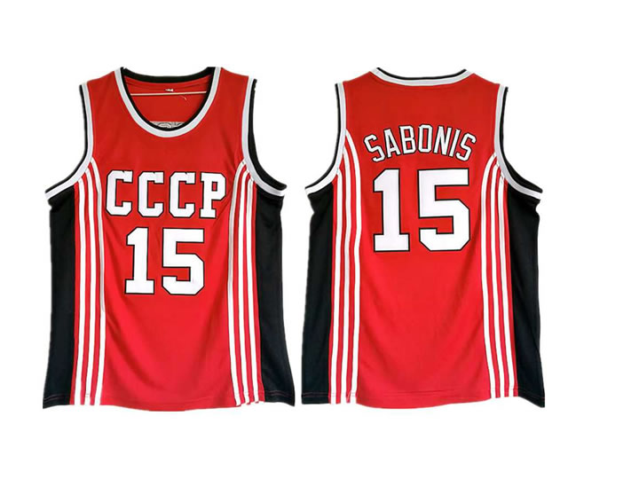 Soviet Union CCCP #15 Arvydas Sabonis Red College Basketball Jersey,We sell and wholesale Soviet Union CCCP #15 Arvydas Sabonis Red College Basketball Jersey on line form chian!
