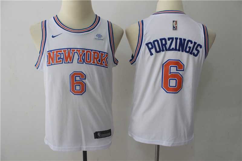 Youth Nike Knicks #6 Kristaps Porzingis White Swingman Stitched NBA Jersey,We sell and wholesale Youth Nike Knicks #6 Kristaps Porzingis White Swingman Stitched NBA Jersey on line form chian!