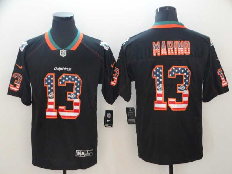 Nike Dolphins 13 Dan Marino Black USA Flag Fashion Limited Jersey,We sell and wholesale Nike Dolphins 13 Dan Marino Black USA Flag Fashion Limited Jersey on line form chian!