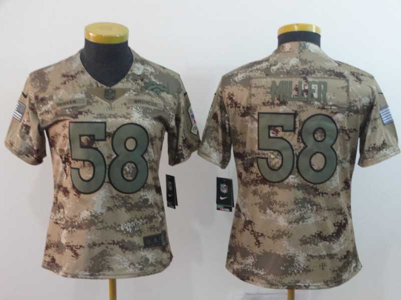 Women Nike Broncos 58 Von Miller Camo Salute To Service Limited Jersey,We sell and wholesale Women Nike Broncos 58 Von Miller Camo Salute To Service Limited Jersey on line form chian!