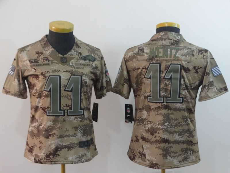 Women Nike Eagles 11 Carson Wentz Camo Camo Salute To Service Limited Jersey,We sell and wholesale Women Nike Eagles 11 Carson Wentz Camo Camo Salute To Service Limited Jersey on line form chian!