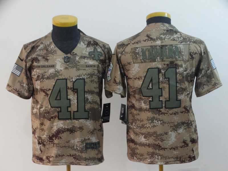 Youth Nike Saints 41 Alvin Kamara Camo Salute To Service Limited Jersey,We sell and wholesale Youth Nike Saints 41 Alvin Kamara Camo Salute To Service Limited Jersey on line form chian!