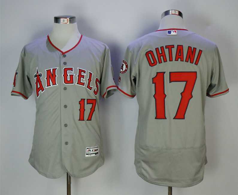Angels 17 Shohei Ohtani Gray Flexbase baseball Jerseys,We sell and wholesale Angels 17 Shohei Ohtani Gray Flexbase baseball Jerseys on line form chian!