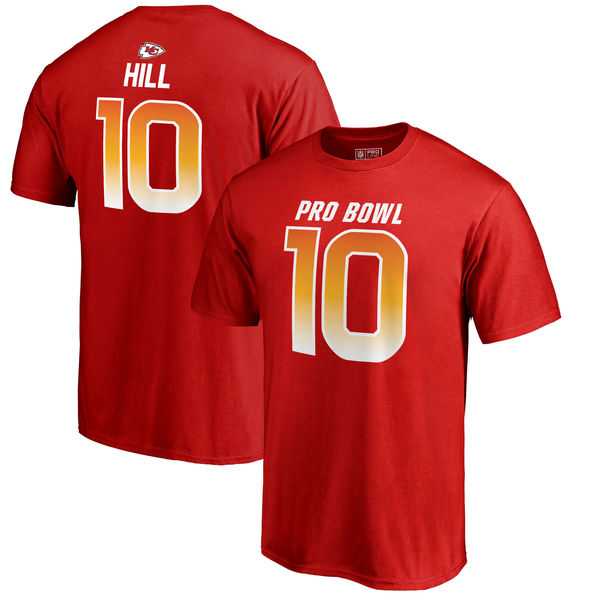 Chiefs 10 Tyreek Hill AFC NFL Pro Line by Fanatics Branded 2018 Pro Bowl Stack Name & Number T Shirt Red,We sell and wholesale Chiefs 10 Tyreek Hill AFC NFL Pro Line by Fanatics Branded 2018 Pro Bowl Stack Name & Number T Shirt Red on line form chian!