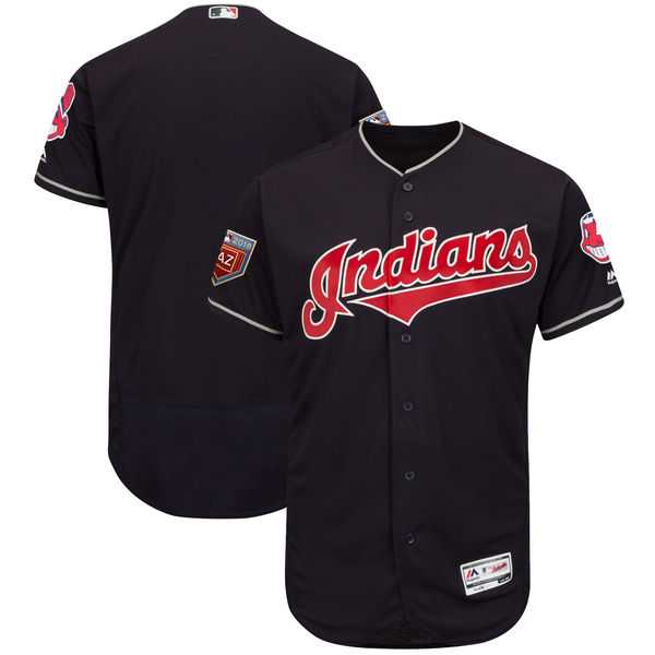 Customized Men's Indians Navy 2018 Spring Training Flexbase Jersey,We sell and wholesale Customized Men's Indians Navy 2018 Spring Training Flexbase Jersey on line form chian!