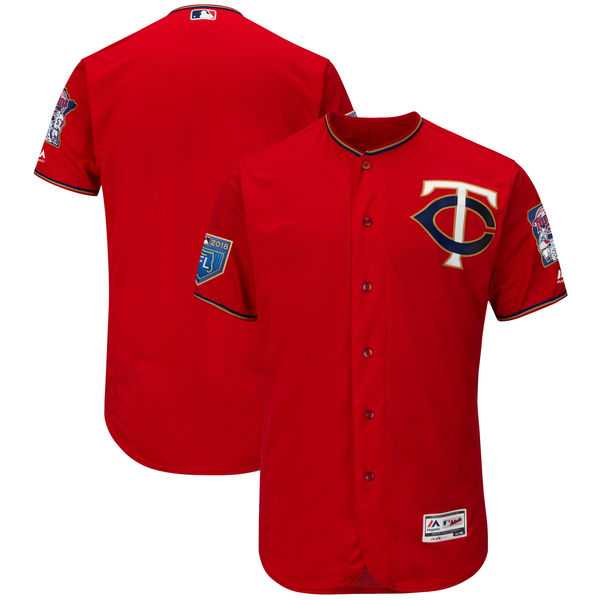 Customized Men's Twins Red 2018 Spring Training Flexbase Jersey,We sell and wholesale Customized Men's Twins Red 2018 Spring Training Flexbase Jersey on line form chian!