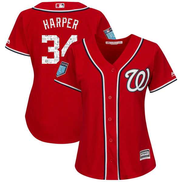 Nationals 34 Bryce Harper Red Women 2018 Spring Training Cool Base baseball Jerseys,We sell and wholesale Nationals 34 Bryce Harper Red Women 2018 Spring Training Cool Base baseball Jerseys on line form chian!