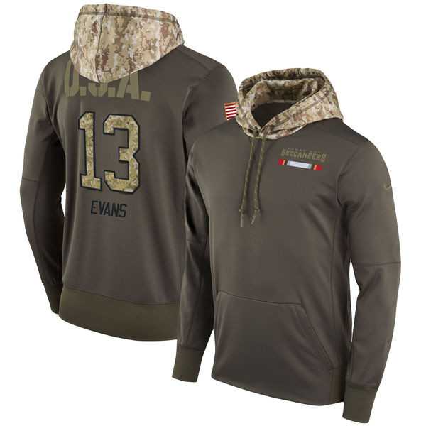 Nike Buccaneers 13 Mike Evans Men's Olive Salute To Service Pullover Hoodie,We sell and wholesale Nike Buccaneers 13 Mike Evans Men's Olive Salute To Service Pullover Hoodie on line form chian!