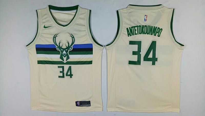 Nike Bucks 34 Giannis Antetokounmpo Cream City Edition Swingman Stitched NBA Jersey,We sell and wholesale Nike Bucks 34 Giannis Antetokounmpo Cream City Edition Swingman Stitched NBA Jersey on line form chian!