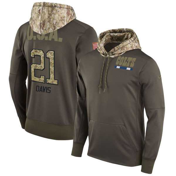 Nike Colts 21 Vontae Davis Men's Olive Salute To Service Pullover Hoodie,We sell and wholesale Nike Colts 21 Vontae Davis Men's Olive Salute To Service Pullover Hoodie on line form chian!