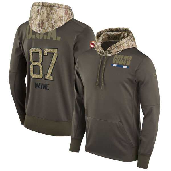 Nike Colts 87 Reggie Wayne Men's Olive Salute To Service Pullover Hoodie,We sell and wholesale Nike Colts 87 Reggie Wayne Men's Olive Salute To Service Pullover Hoodie on line form chian!