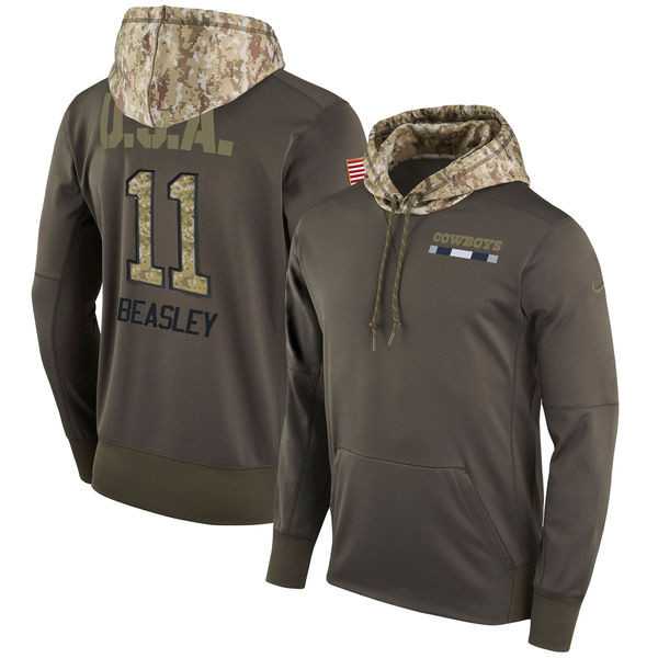 Nike Cowboys 11 Cole Beasley Men's Olive Salute To Service Pullover Hoodie,We sell and wholesale Nike Cowboys 11 Cole Beasley Men's Olive Salute To Service Pullover Hoodie on line form chian!